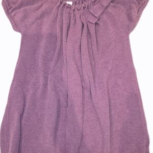 Cherokee Girls 3T Lilac Crew Neck Sweater Dress, Soft, Easter Purple 100% Cotton